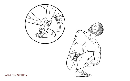 Пашасана (поза петли)