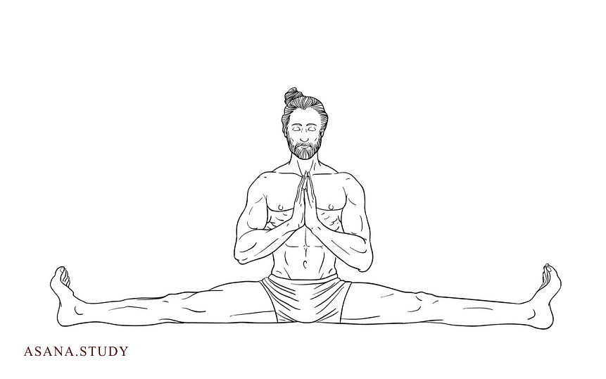 Самаконасана (поза прямого угла): техника выполнения для начинающих.
