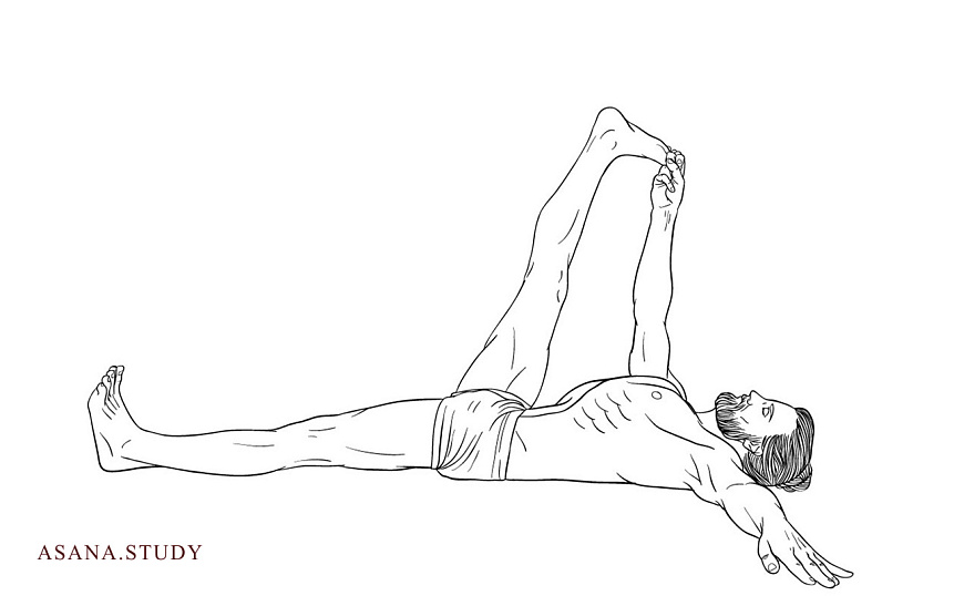 Супта падангуштхасана 1 для начинающих: пошаговая инструкция