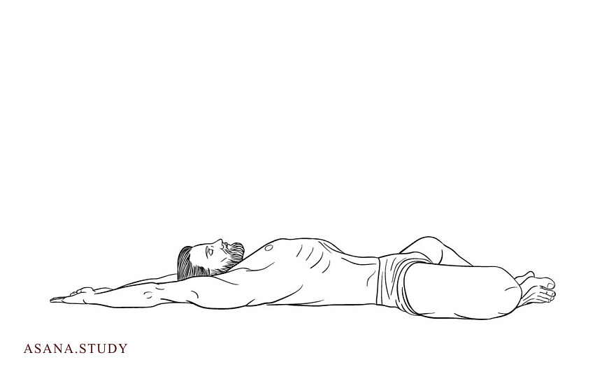 Супта баддха конасана: полное руководство по позе связанного угла лёжа