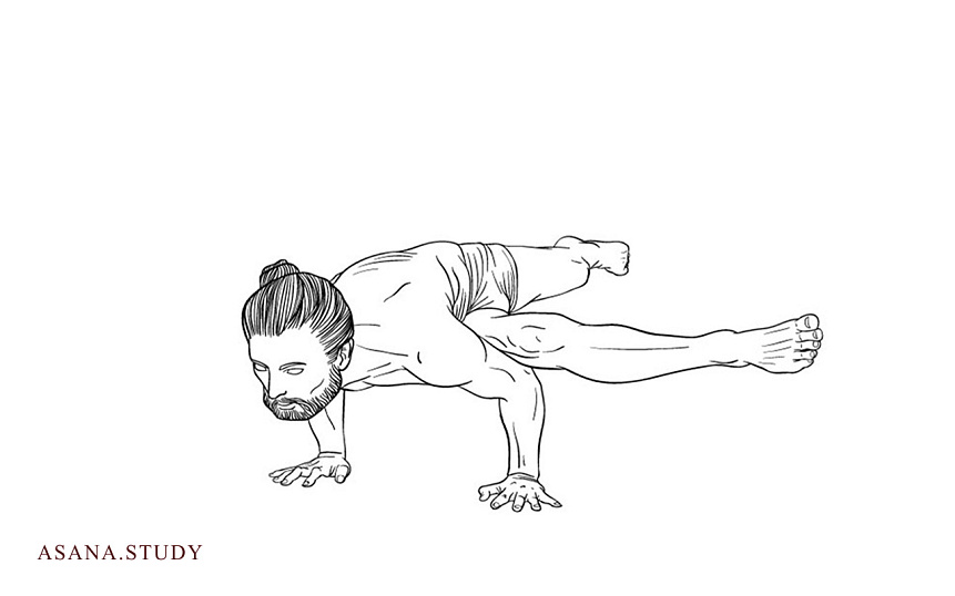 Эка пада каундиниасана 1